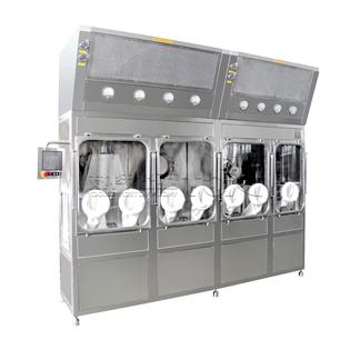 Separate weighing and capping system
